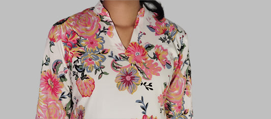 Floral Bliss Cotton Co-ord Kurta Set