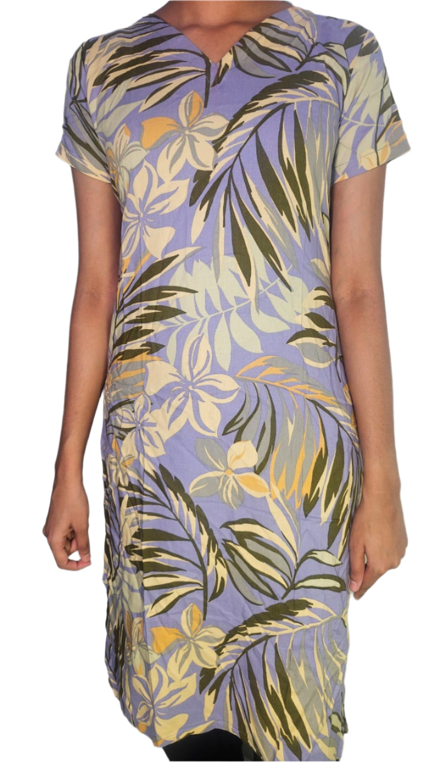 🌿 Tropical Bliss Kurti 🌸