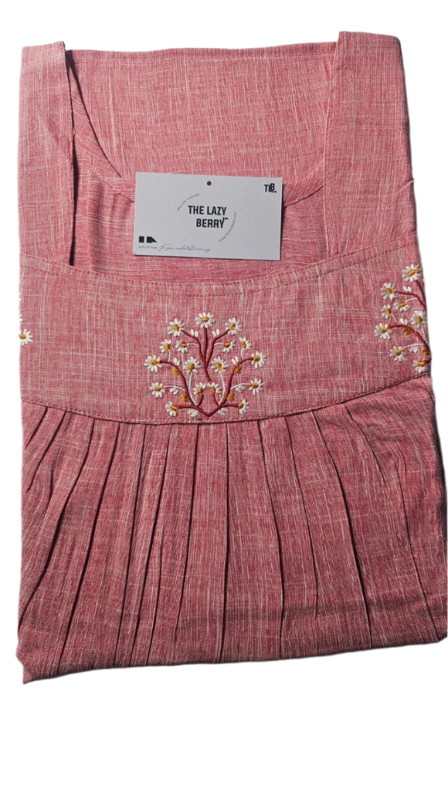 🌸 Elegant Mulmul Cotton Comfort Nightie – Soft, Stylish & All-Season Wear 🌸