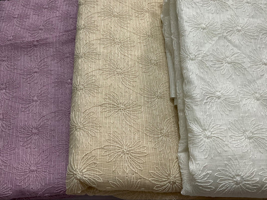 Elegant Embroidered Kota Cotton Saree – Effortless Charm