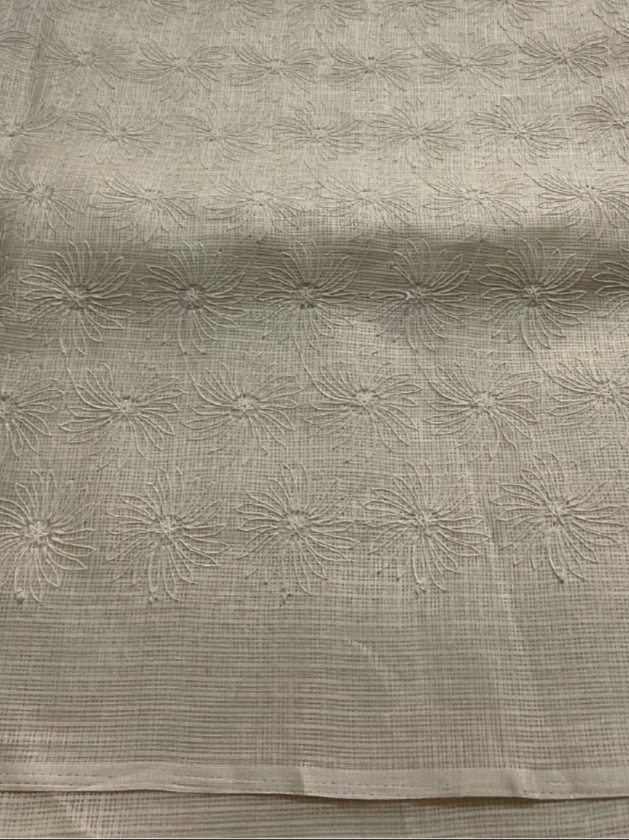 Elegant Embroidered Kota Cotton Saree – Effortless Charm