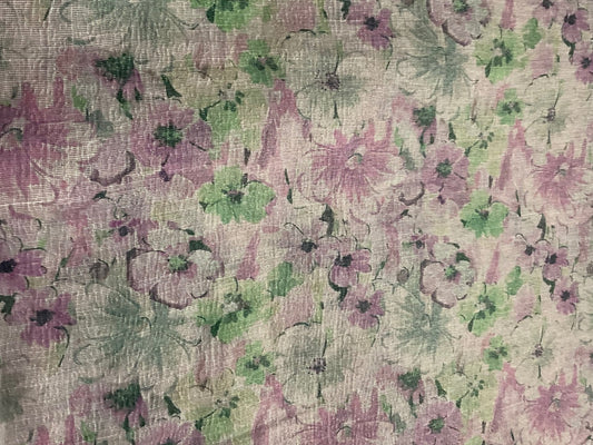 Floral Printed Kota tissue Saree – Effortless Elegance