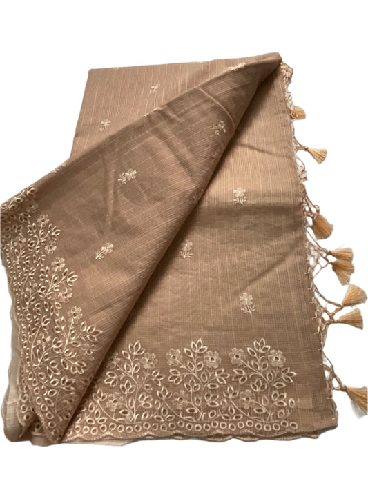 Chic kota Dorai silk cut work Saree with Tassel Detailing